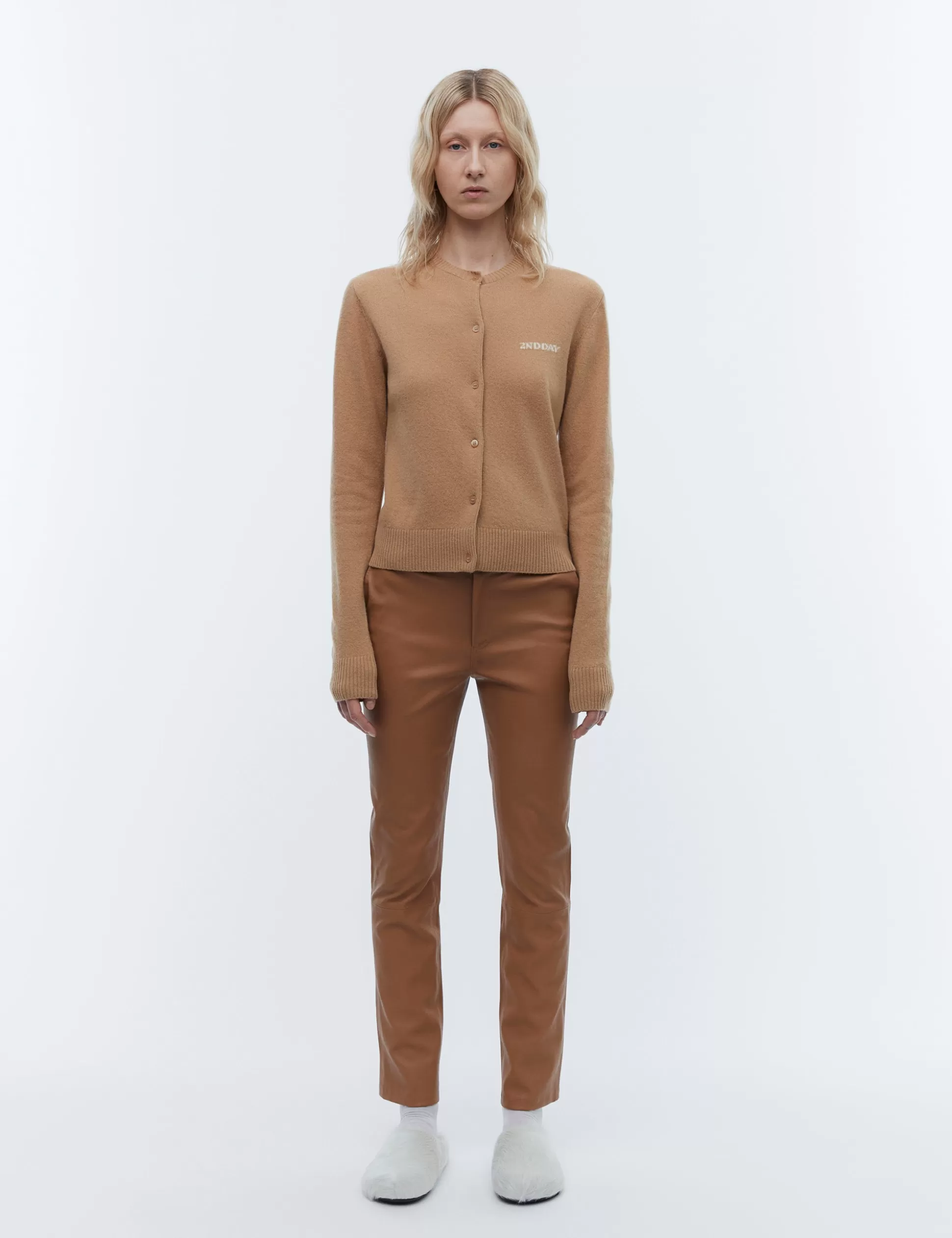 Best 2ND Leya - Refined Stretch Leather Women Trousers & Shorts