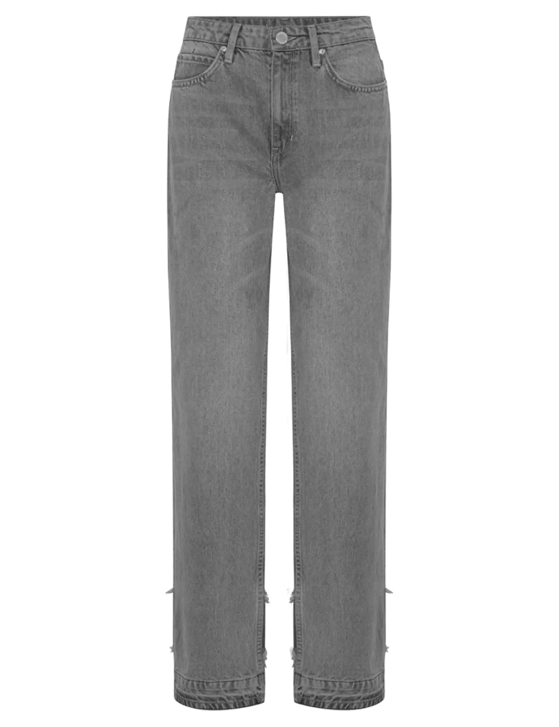 Store 2ND Raven Long TT - Slate Denim Women Trousers & Shorts