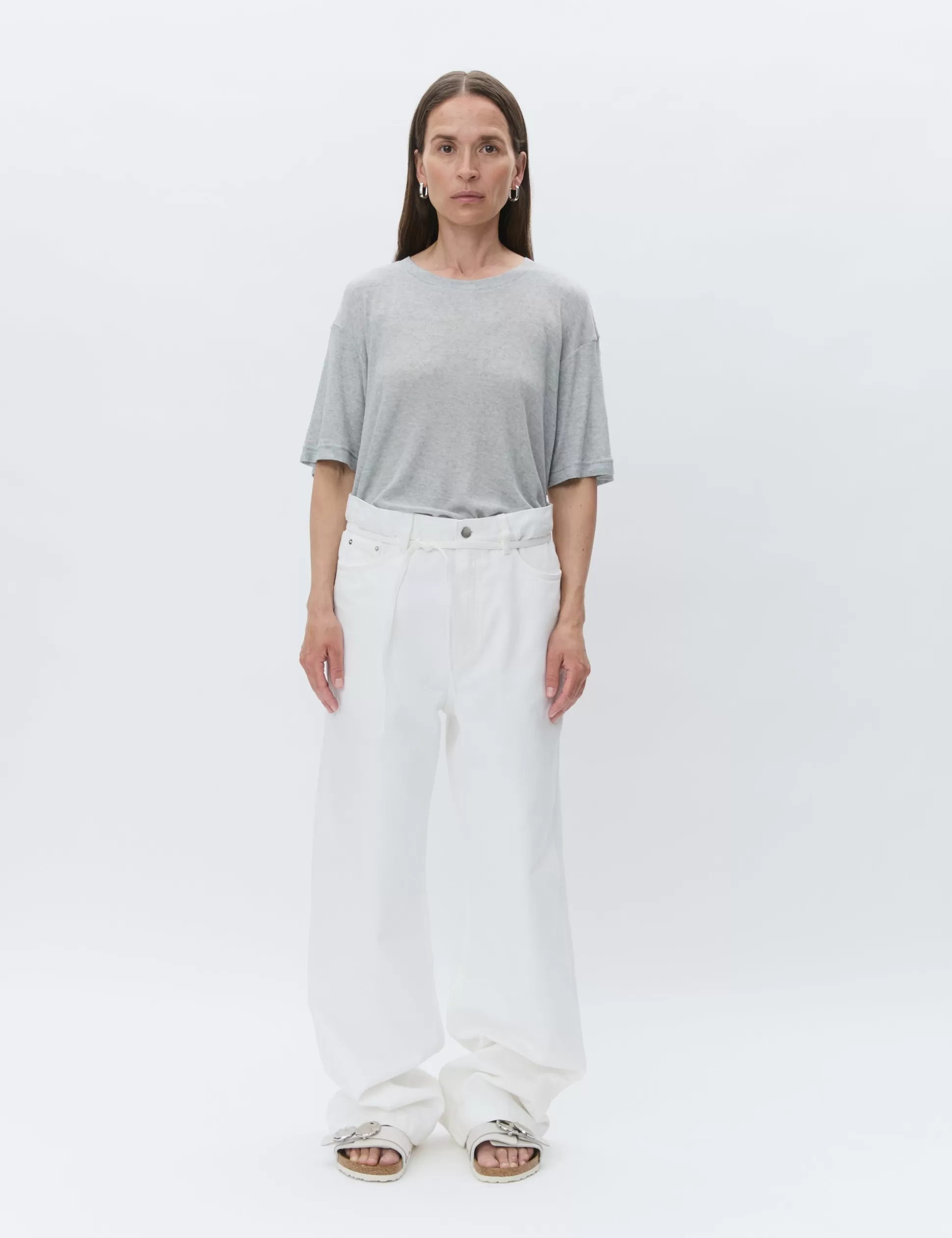 Best Sale Elijah - Winter White Denim Women Trousers & Shorts