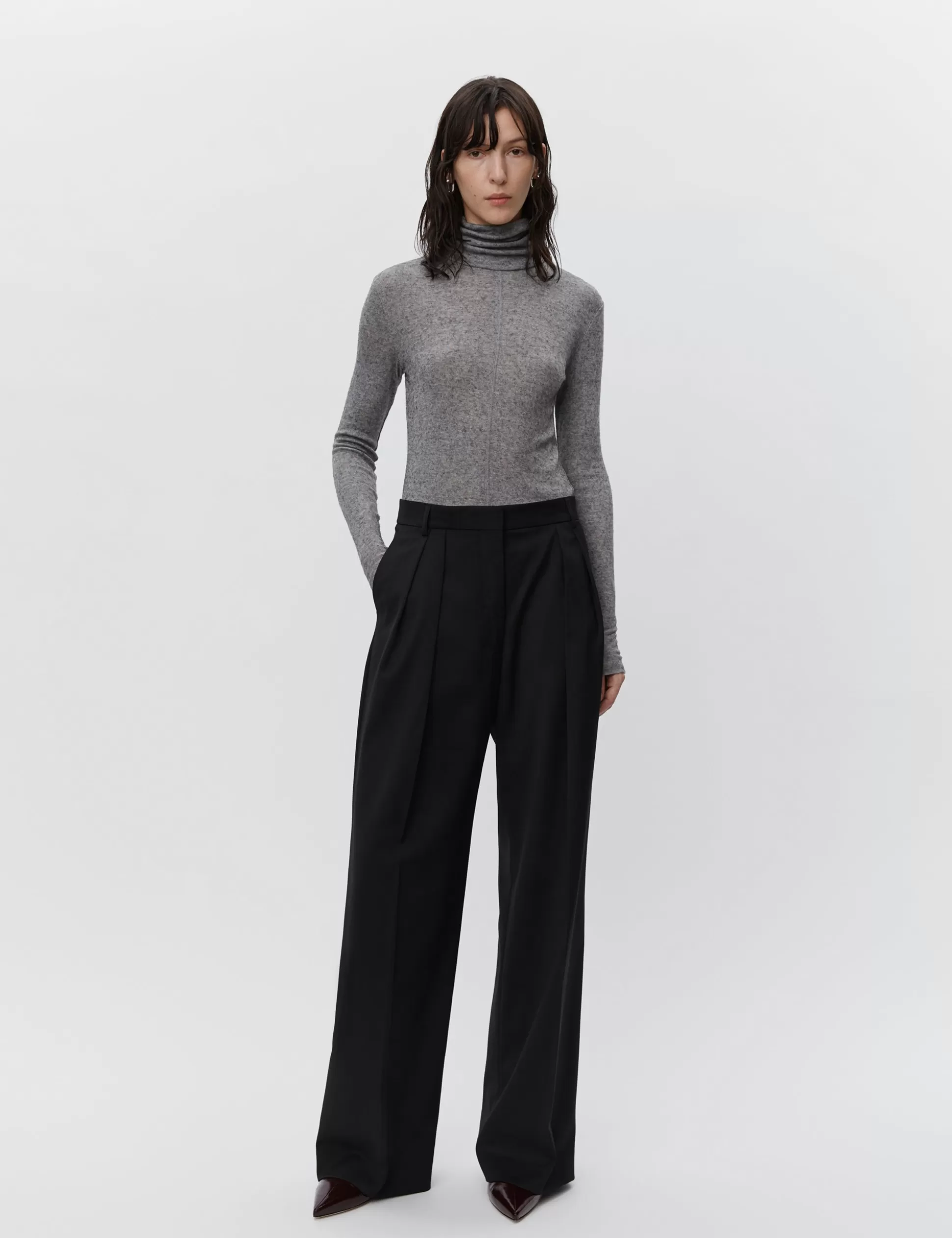 Outlet Enzo - Classic Wool Blend Women Trousers & Shorts