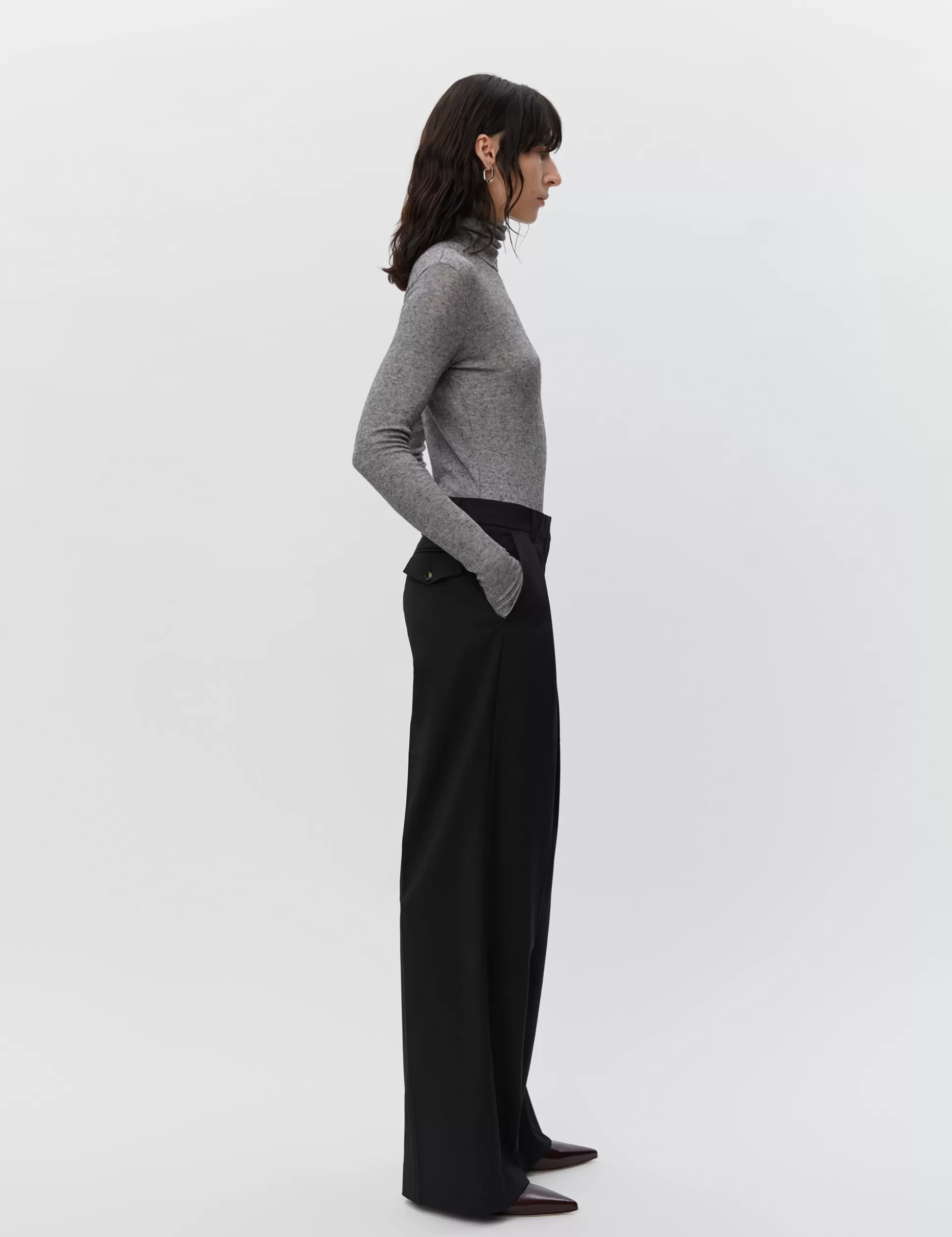 Outlet Enzo - Classic Wool Blend Women Trousers & Shorts