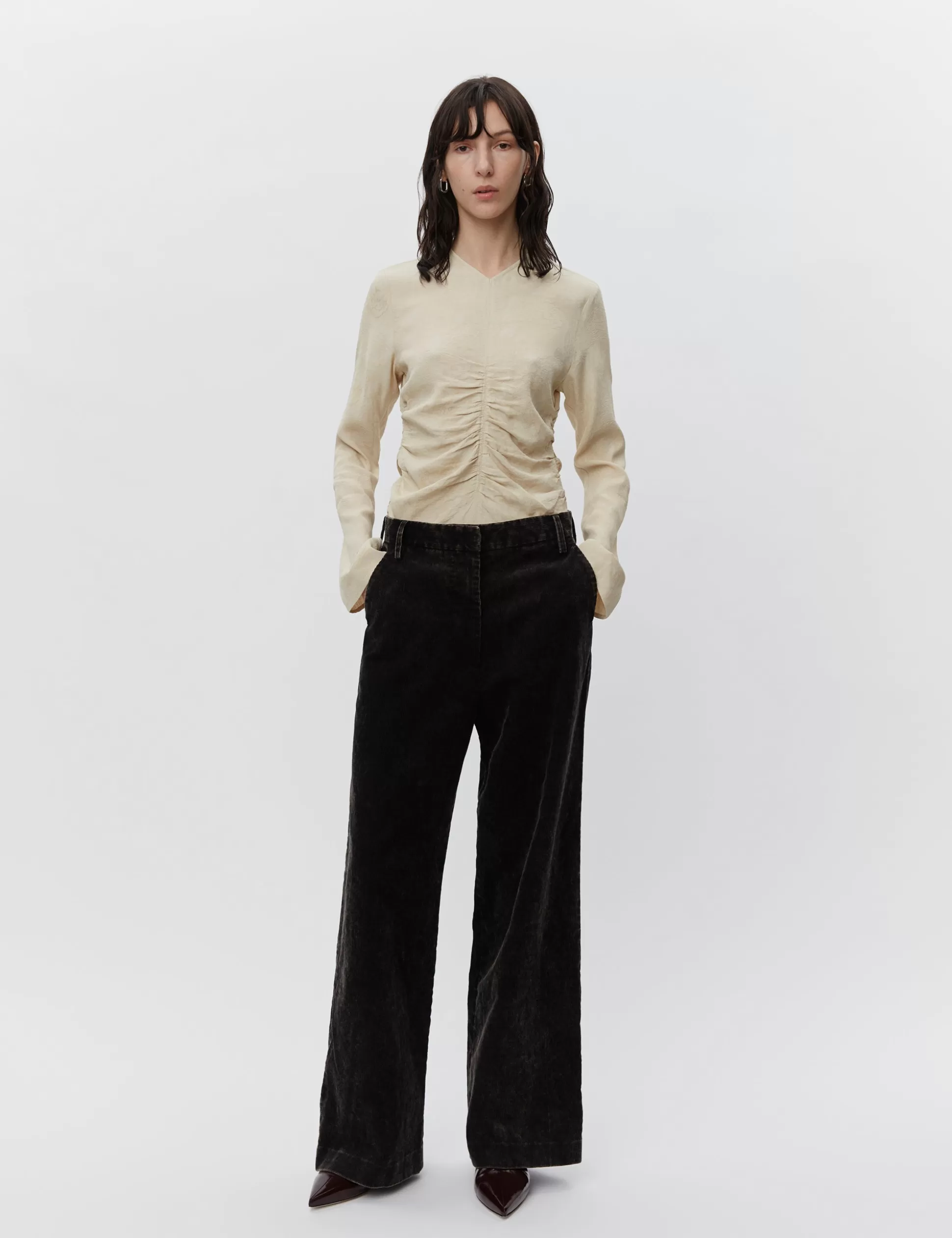 Shop Jade - Contemporary Corduroy Washed Women Trousers & Shorts