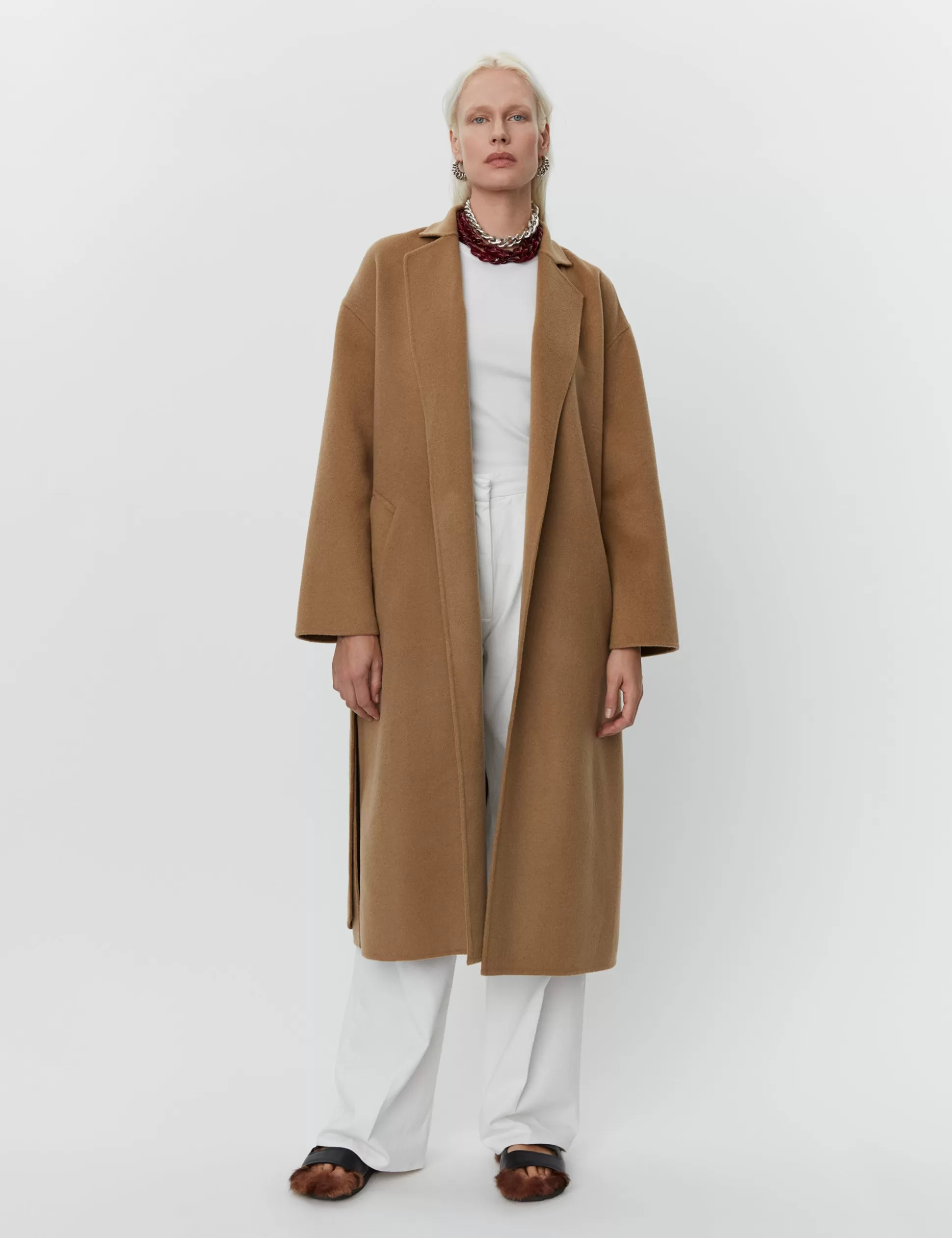 Cheap Wright - Double Faced Wool Women Coats & Jackets